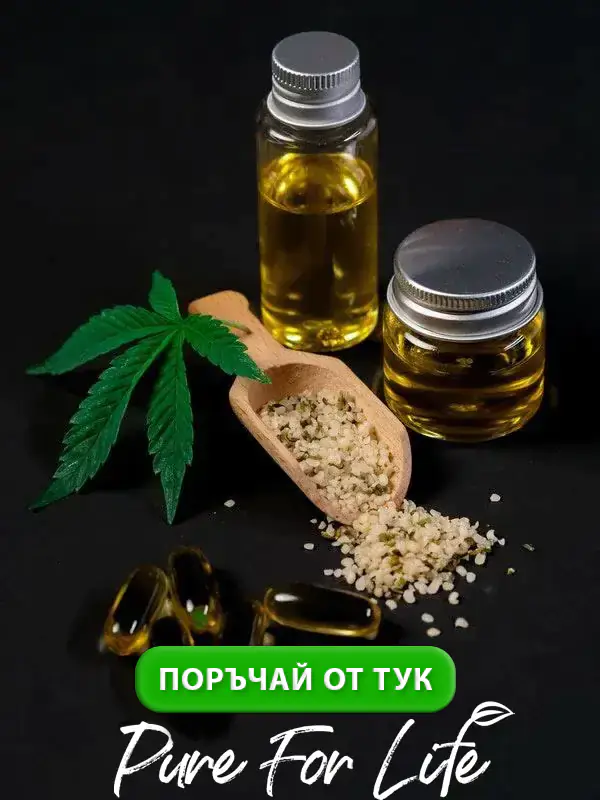 cbd масло и канабисче и листенца и хапчета с цбд на черен фон